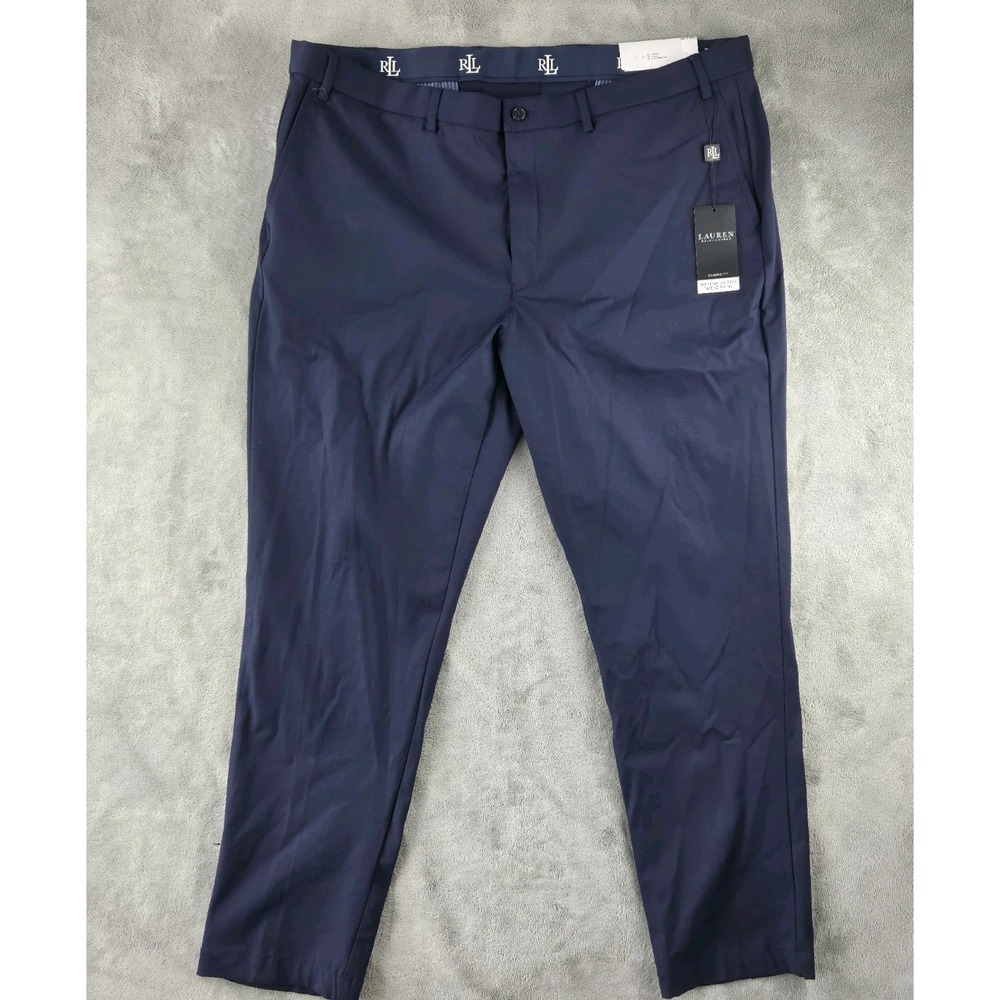 NWT Lauren Ralph Lauren Norton Active Dress Pants Men's 42x32 Navy Classic Fit